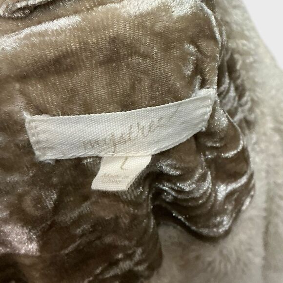 Mystree Crushed Velvet Sherpa Lined Jacket Shacklet Womens Large - Picture 4 of 7